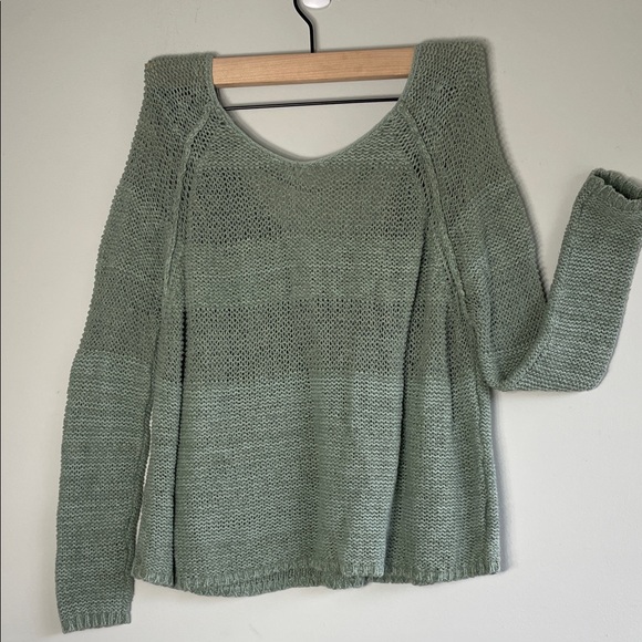 Free People Sweaters - Free People Olive Knit Sweater
